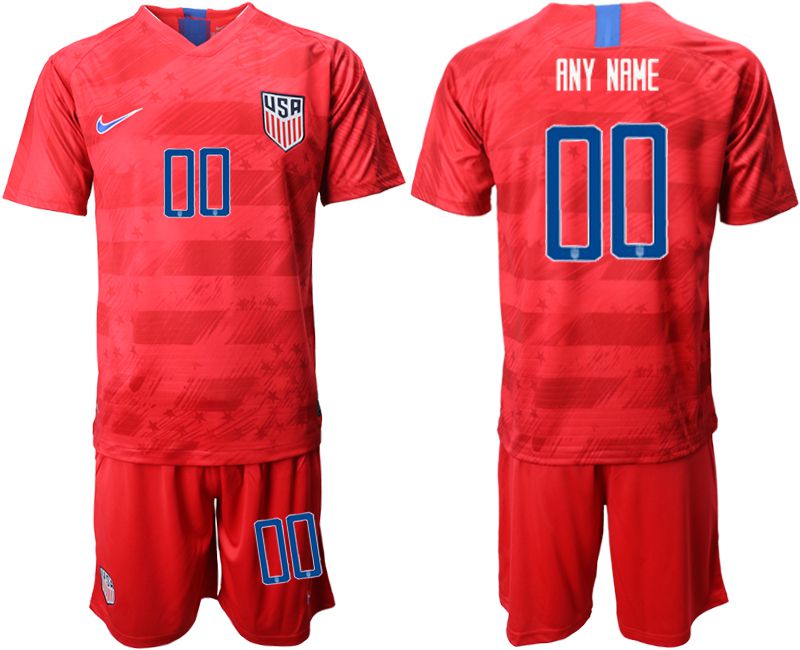 Men 2019-2020 Season National Team United States away customized red Soccer Jerseys